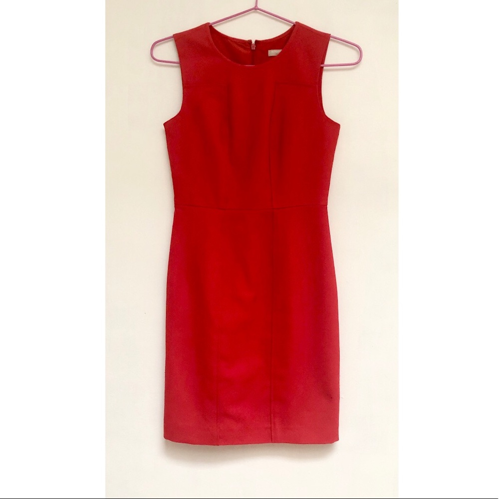 red dress • banana republic